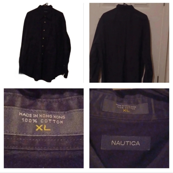 🍭🐾NAUTICA men's button-down shirt - Picture 1 of 8